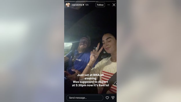 NFL star reveals hourslong tarmac delay days before Swift, Kelce's reported wedding