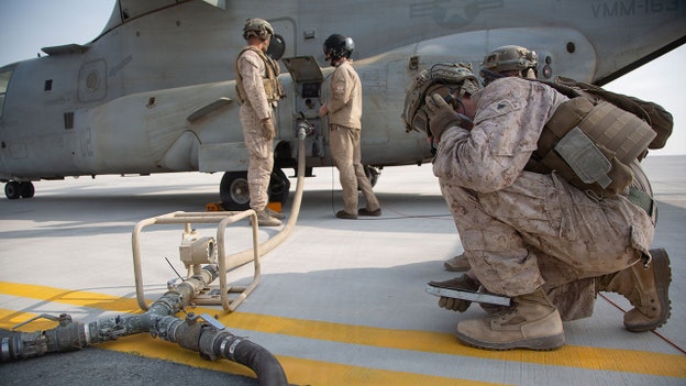 US Marines refuel military aircraft in Middle East in new CENTCOM photos