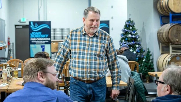 Air Force veteran wins key primary to try to flip blue-state’s reddest seat