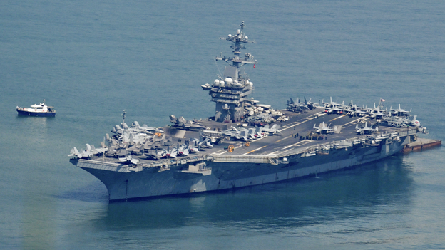 Η ομάδα κρούσης του USS George Washington έφτασε στη Μέση Ανατολή για να αντικαταστήσει το USS Abraham Lincoln
