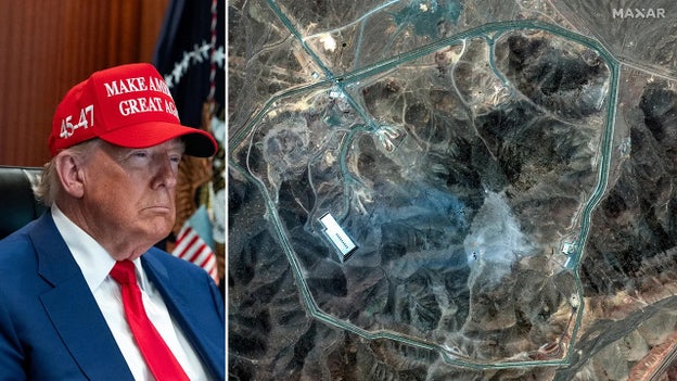 President Trump / The White House; Maxar Technologies via Reuters