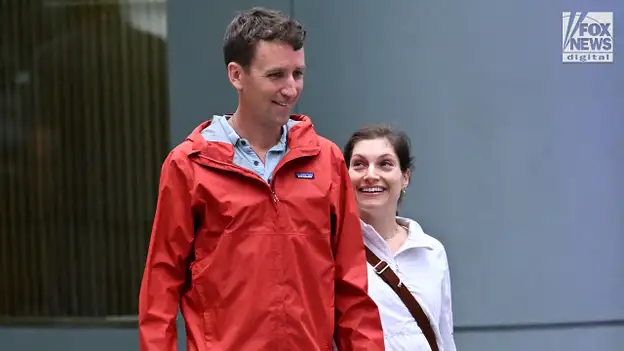 Patrick Clancy and Rachel Danis hold hands as they walk through East Midtown in New York City, NY, Wednesday, September 2, 2026. Clancy's ex-wife, Lindsay Clancy is currently on trial for the murder of their three children in 2023. Credit: Elder Ordonez/InStar for Fox News Digital