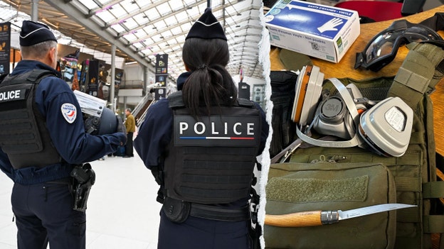 Paris police set up checkpoints to prevent people 'with bad intentions' from arriving in capital