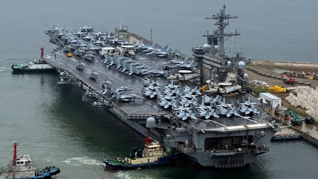 US sending third aircraft carrier and second Marine Expeditionary Unit to Middle East: officials
