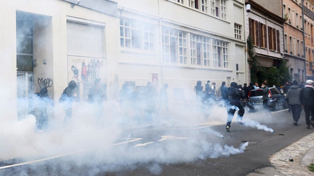 Tear gas, stun grenades being used on protesters in Lyon and Clermont-Ferrand: report