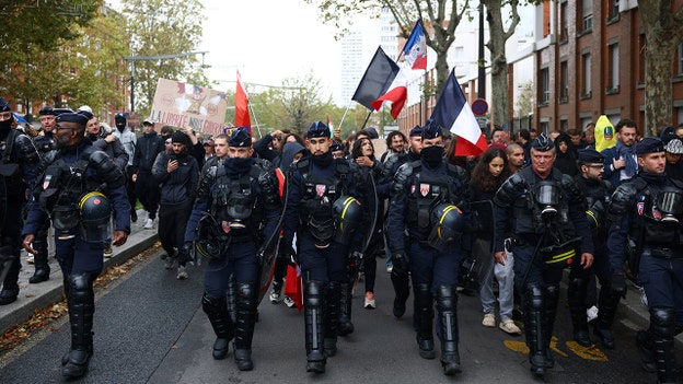 Huge crowds gather in Paris, France, as main protest march is underway