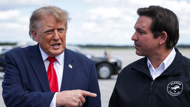 Trump arrives in Florida for Fort Myers rally, DeSantis predicts GOP will 'do very well'