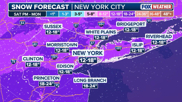 New York bracing for heaviest snow in years