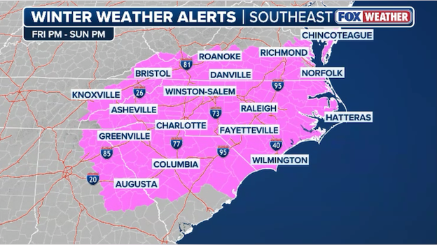 Winter Storm Watches issued across 6 states