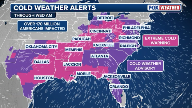 175 million Americans under cold weather alerts this morning