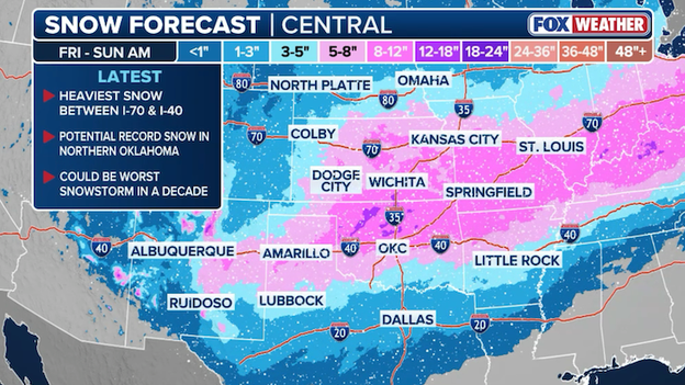 Record snow possible in parts of Oklahoma