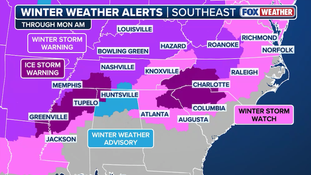 Ice Storm Warning issued for Charlotte, NC