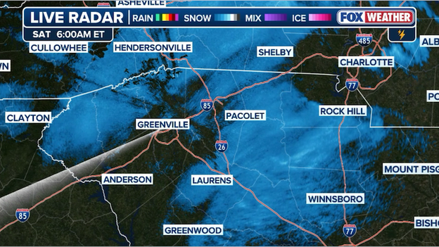 Snow starting to add up in South Carolina