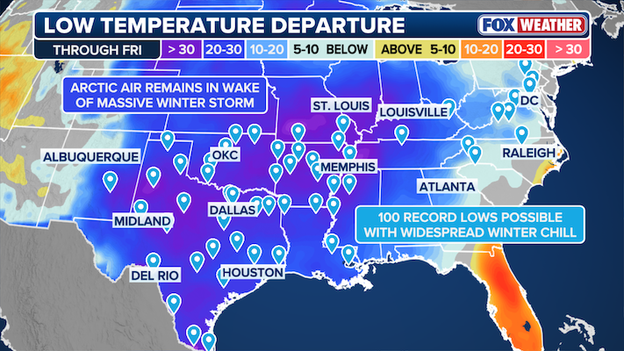 Arctic air remains in wake of massive winter storm