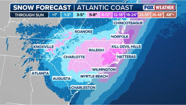 Carolinas brace for biggest snow in years