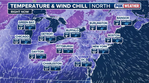 Relentless arctic air invades eastern half of America
