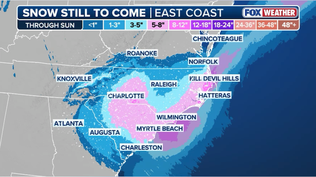 Charlotte facing worst snowstorm in over 20 years