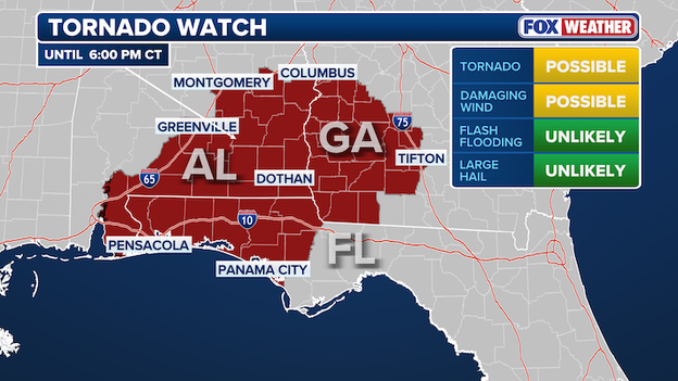 Tornado Watch issued for the Gulf Coast as monster storm rages on