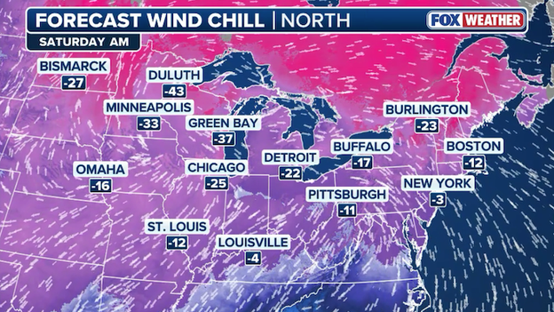 Dangerously cold air to charge into the Northeast