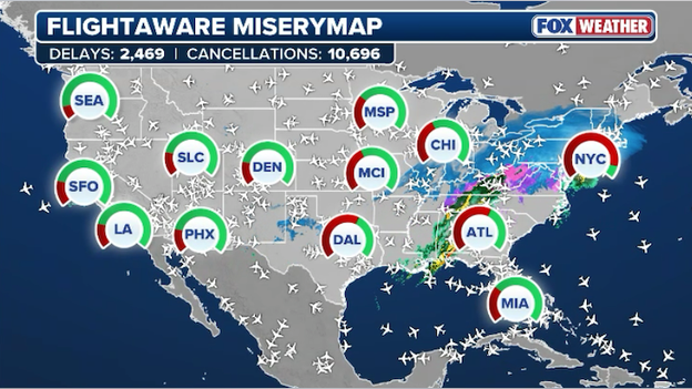 30,000+ flights disrupted by America's monster winter storm
