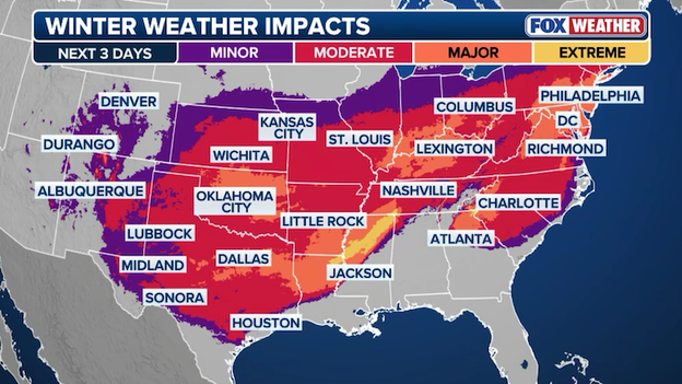 235 million Americans in the path of dangerous snow and ice