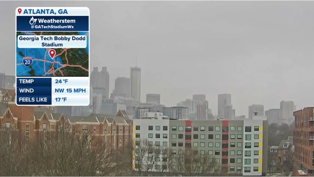 Atlanta under Winter Storm Warning as flakes fly in Georgia