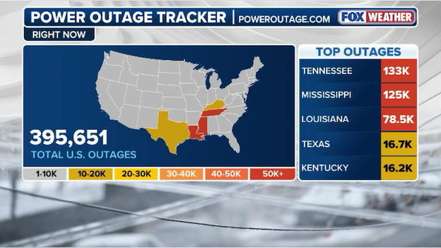 Utility crews make progress as thousands remain without power in the South