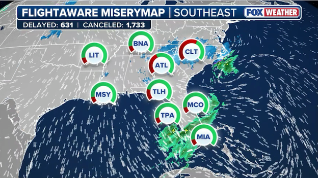 10,000+ flights disrupted by major nor'easter