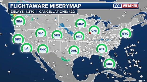 Monitoring weekend flight disruptions as nor'easter threatens East Coast airports
