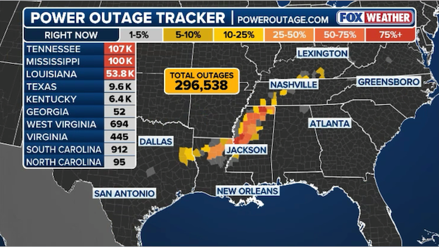 Utility crews working tirelessly to restore power to hard-hit South