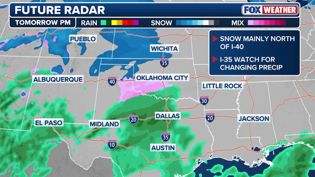 Storm timing: snow and freezing rain start tomorrow afternoon