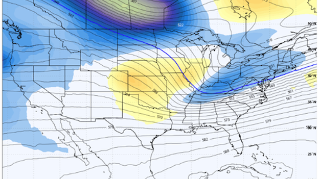 Latest American model run shows a changing forecast