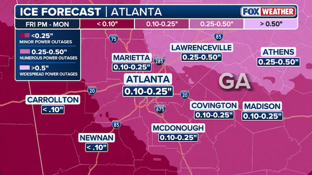 Atlanta metro bracing for freezing rain and ice