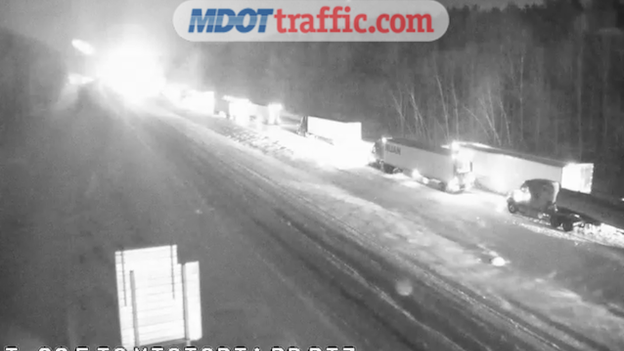 Mississippi motorists stranded overnight as wet roads turn to ice