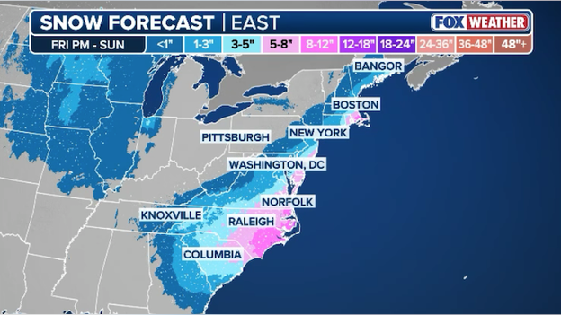 75 million Americans at risk for snow this weekend