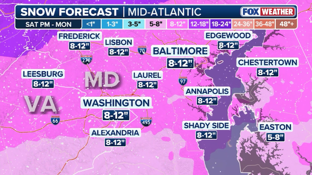 More sleet will cut down on snow totals in Washington and Baltimore