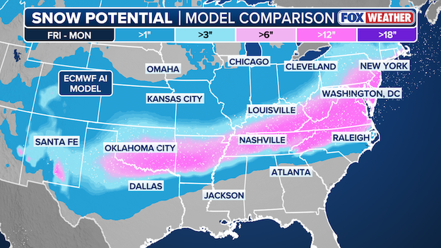 Big snow across a big area