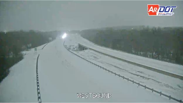 Slow slamming Little Rock, AR this morning