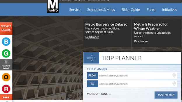 Metro rail and bus service running with delays on Monday after the storm