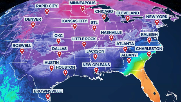 200 million Americans under cold weather alerts as power outages plague the South
