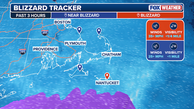 Confirmed blizzard on Nantucket