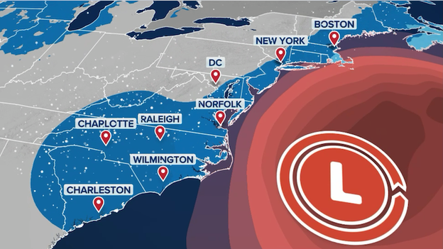 Coastal storm could clobber the Carolinas with heavy snow