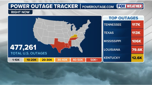 Power outages surge in the South as crippling ice storm slams the region