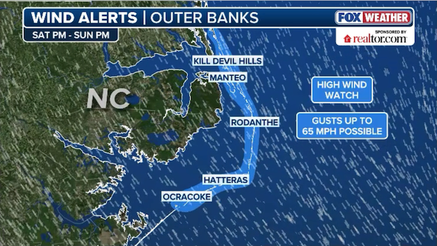 High Wind Watch issued for Outer Banks of North Carolina