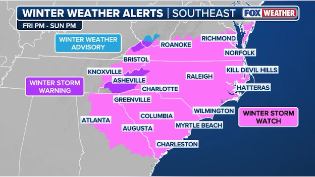 First Winter Storm Warnings issued ahead of nasty weekend nor'easter