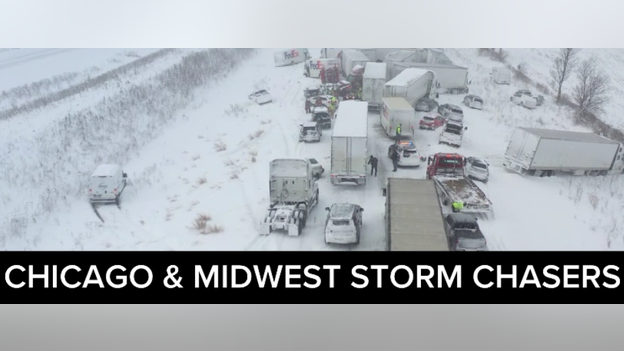 Massive 100+ vehicle pileup reported in Michigan
