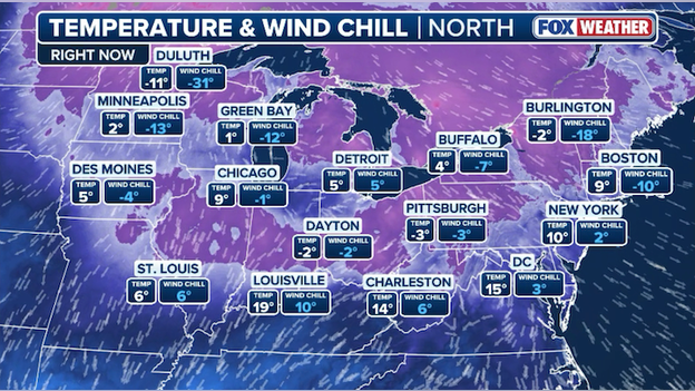 Bitter blast of arctic air to fuel East Coast nor'easter