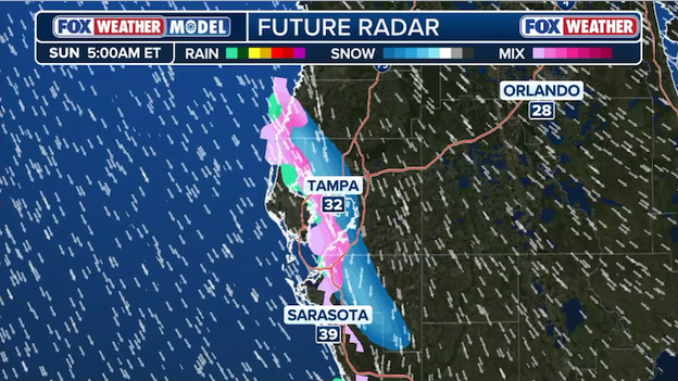 Analysis: How Gulf-effect snow could bring flakes to Florida early Sunday