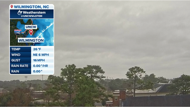 Snow spotted in Wilmington as nor'easter kicks into high gear