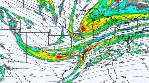 New GFS forecast model data pouring in